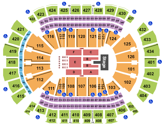 Toyota Center - TX Seating Chart: Mary J. Blige