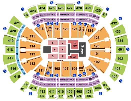 Toyota Center - TX Seating Chart: Teddy Swims