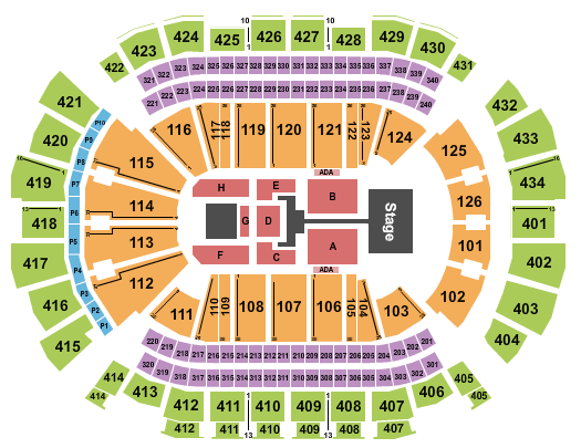 Toyota Center - TX Seating Chart: TobyMac