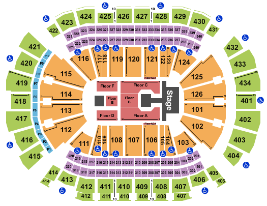 Toyota Center - TX Seating Chart: Young Miko