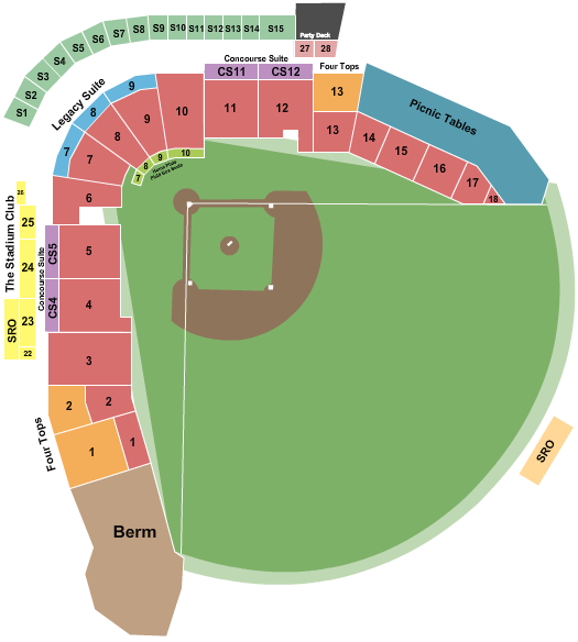 Toyota Field - AL Seating Chart: Baseball