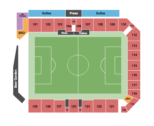 Toyota Field - TX Seating Chart: Soccer