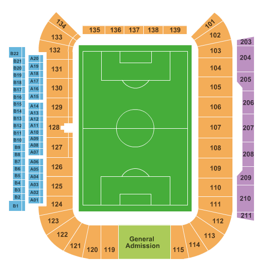 SeatGeek Stadium Seating Chart: soccer