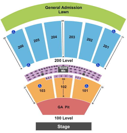 The Pavilion At Montage Mountain Seating Chart: Endstage GA Pit
