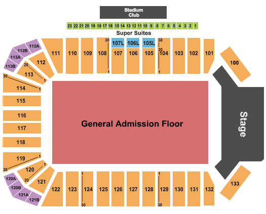 Toyota Stadium Frisco Seating Chart