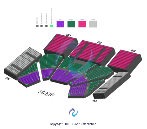 Treasure Island Casino Event Center Seating Chart