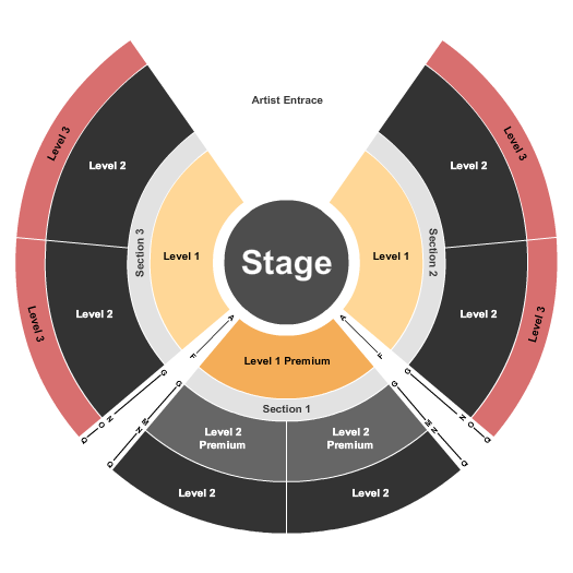 Treasure Coast Square Seating Chart: Paranormal Cirque - Static