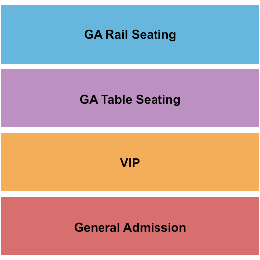 Treefort Music Hall Seating Chart: GA/Rail/Table