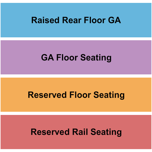 Treefort Music Hall Seating Chart: Rail/Floor/GA