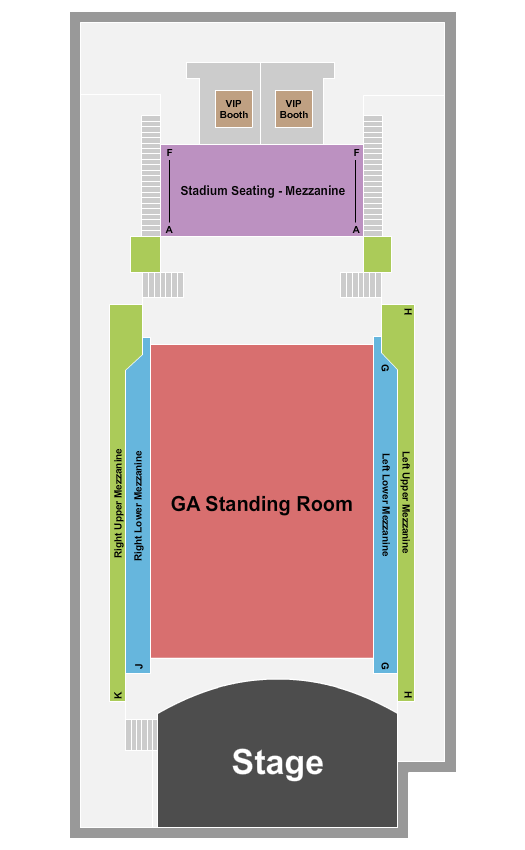 Triad Stage At The Pyrle Theatre Seating Chart: Endstage GA Floor