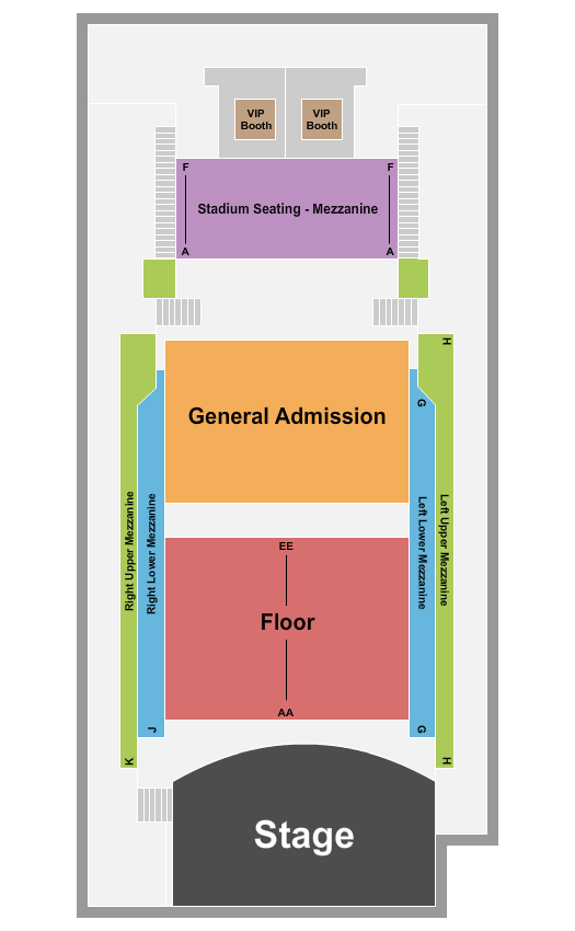 Triad Stage At The Pyrle Theatre Seating Chart: Endstage RSV/GA