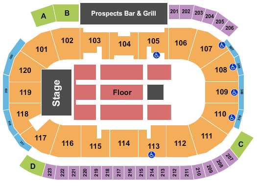 Tribute Communities Centre Seating Chart: Jonney Reid Older