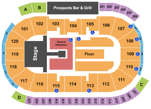 Louis Brown Athletic Center Seating Chart