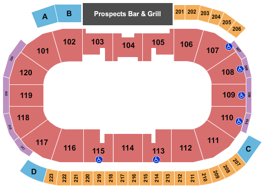 Tribute Communities Centre Seating Chart: Open Floor