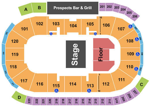 Tribute Communities Centre Seating Chart: Theatre