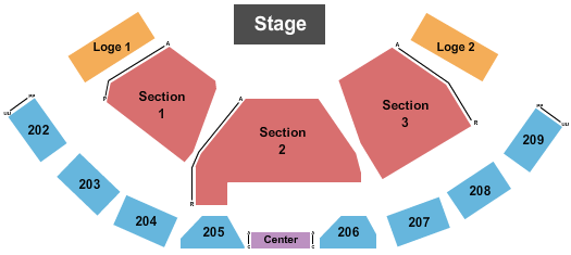 TrinityLife Church Seating Chart: End Stage