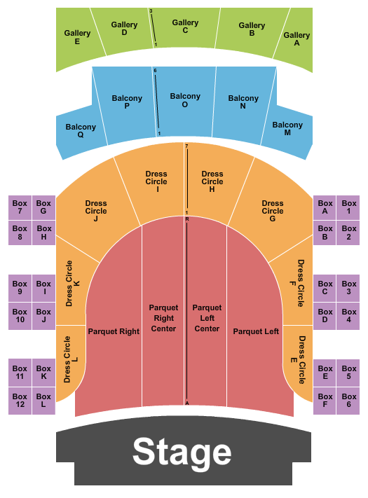 Troy Savings Bank Music Hall Seating Chart: Endstage 2