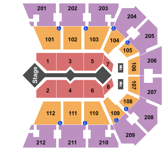 Truist Arena Seating Chart: For King and Country