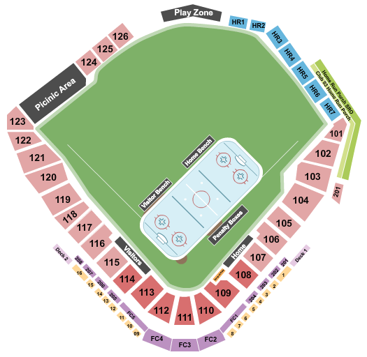 Truist Field - Charlotte Seating Chart: Hockey
