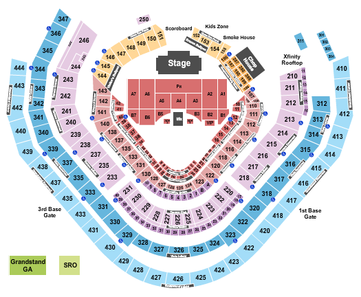Truist Park Seating Chart: Endstage GA Pit