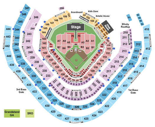 Truist Park Seating Chart: Green Day 2024