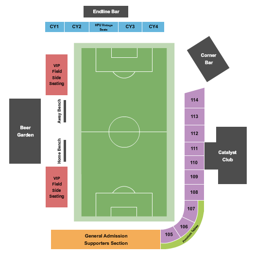 Truist Point Ballpark Seating Chart: Soccer