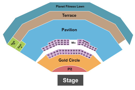 Truliant Amphitheater Seating Chart: Pit & All GA