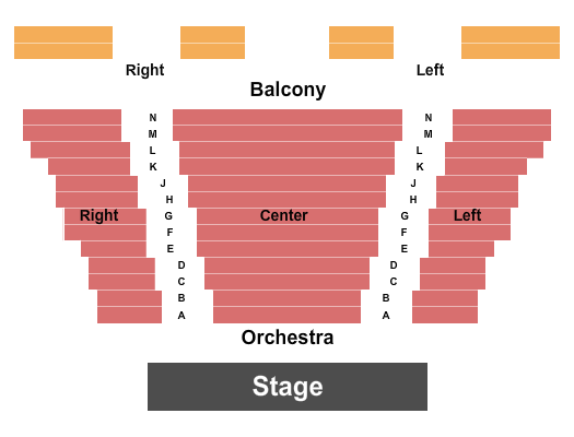 Tryon Fine Arts Center Seating Chart: Endstage