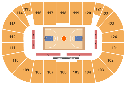 Stony Brook Basketball Arena Seating Chart