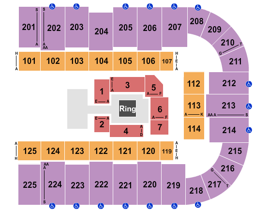 Tucson Arena At Tucson Convention Center Seating Chart: AEW