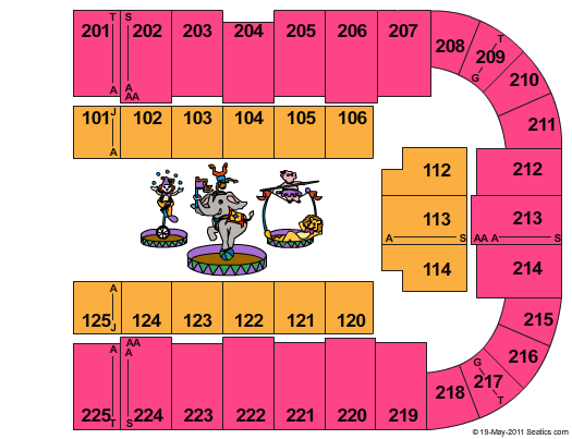 Tucson Arena Seating Map