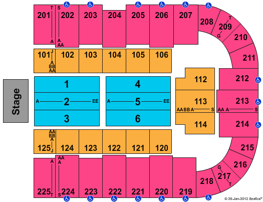 Tcc Seating Chart