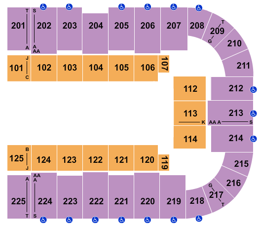 Tucson Arena At Tucson Convention Center Seating Chart: PBR