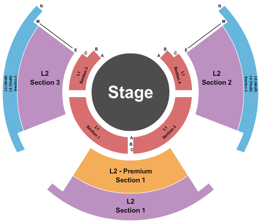 Tucson Mall - AZ Seating Chart: Paranormal Cirque