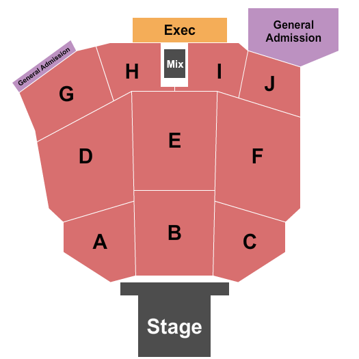 Tulalip Amphitheatre Seating Chart: End Stage