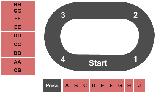 Gateway Dirt Nationals Seating Chart