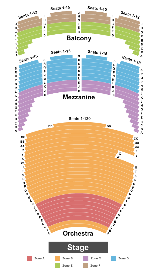 California Center For The Arts Seating Chart