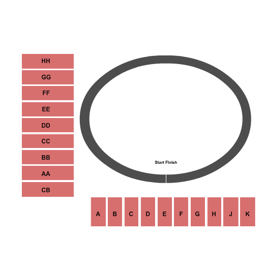 Tulsa Raceway Park Seating Chart: Raceway