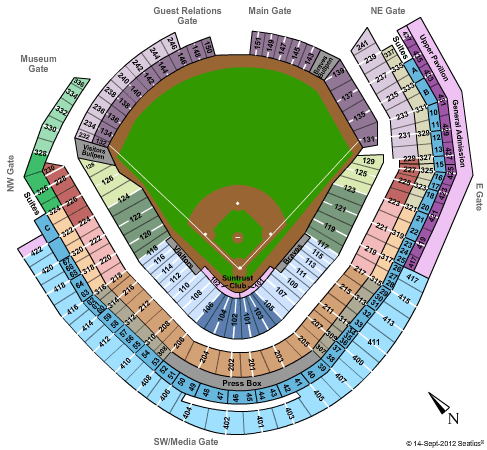 Turner Field Seating Chart