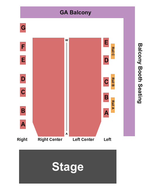 Turner Hall Ballroom Seating Chart: Endstage L/R