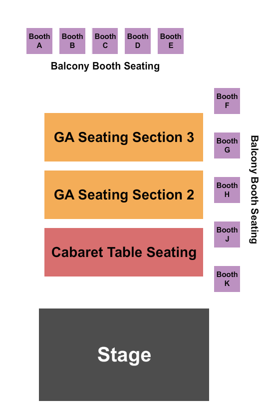Turner Hall Ballroom Seating Chart: Cabaret Tables 3