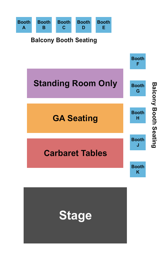 Turner Hall Ballroom Seating Chart: Cabaret Tables