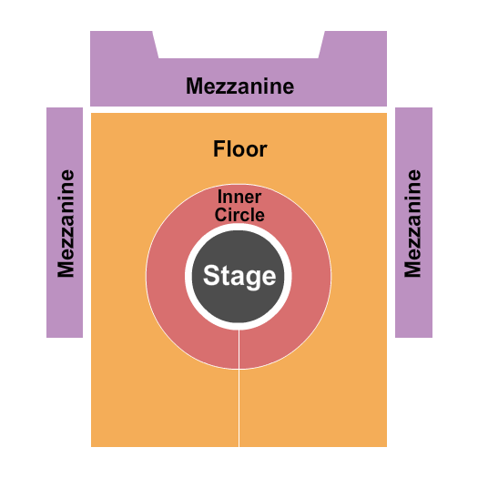 Turner Theater Seating Chart: Center Stage