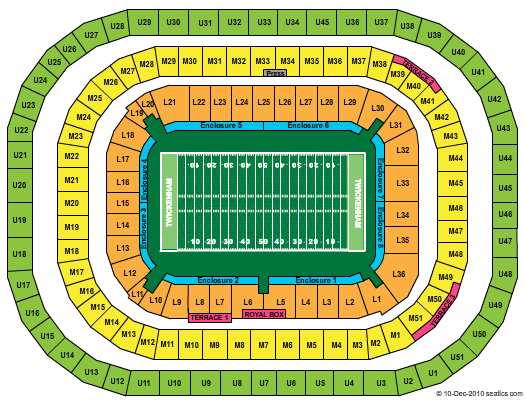 Twickenham Stadium Seating Chart