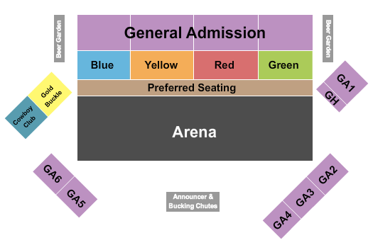 Twin Falls County Fairgrounds Seating Chart: Rodeo