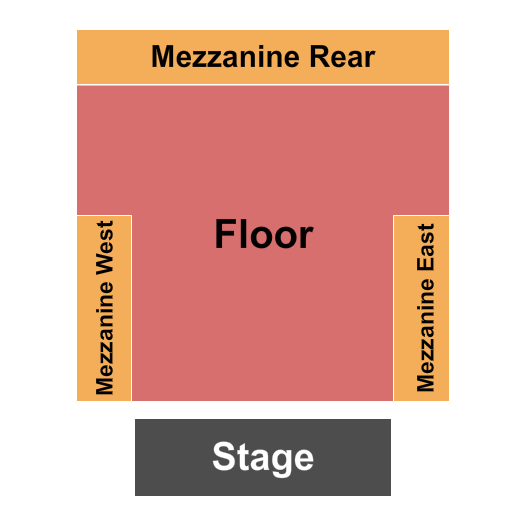Two Dimes Seating Chart: Endstage GA Flr