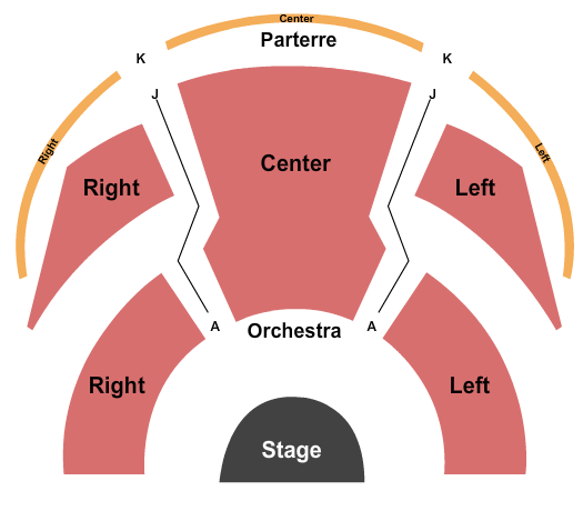 Two River Theater Seating Chart: End Stage