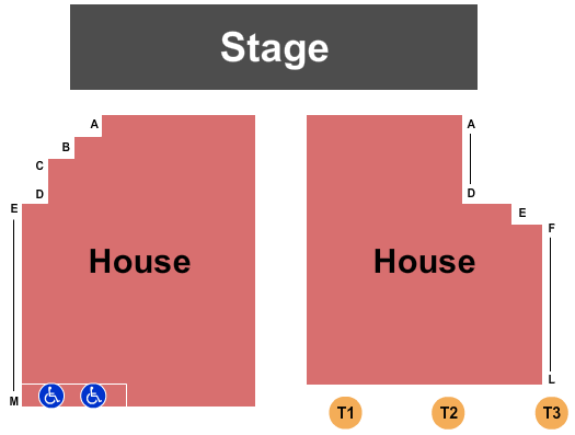 Tybee Post Theater Seating Chart: Endstage