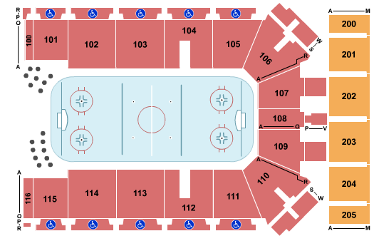 Tyson Events Center - Fleet Farm Arena Seating Chart: Hockey 2