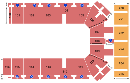 Tyson Events Center - Fleet Farm Arena Seating Chart: Open Floor